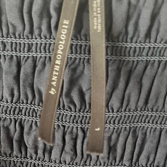 ANTHROPOLOGIE Peregrine Cotton Midi dress Blue Gray L 12 14 - Picture 7 of 15